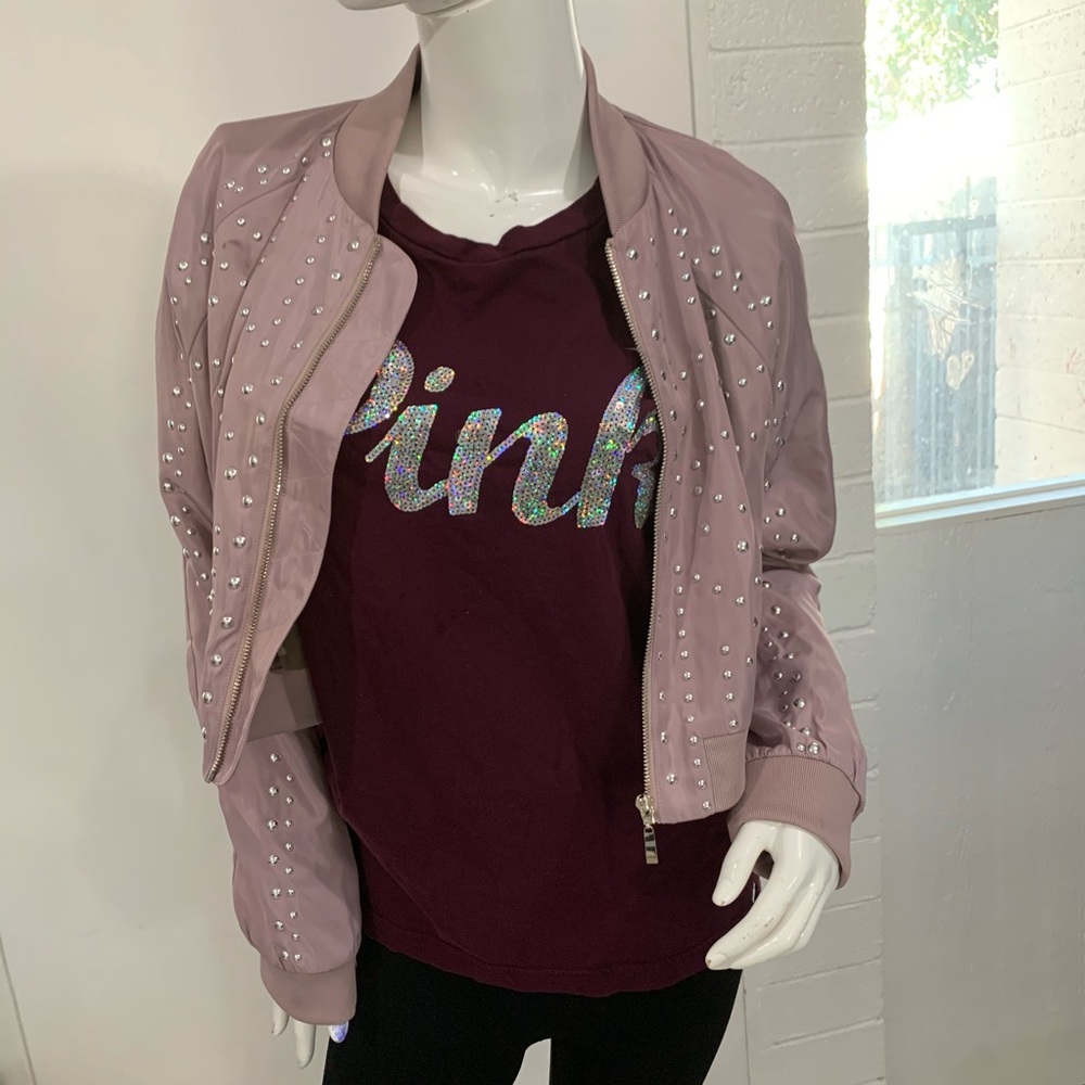 Studded Crop Moto Jacket - Picture 5 of 7
